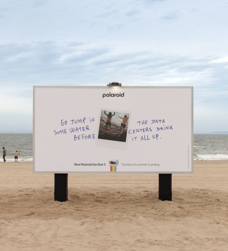 Polaroid Beach Billboard